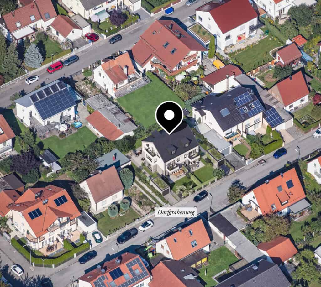 Dorfgrabenweg 8 – Luftaufnahme