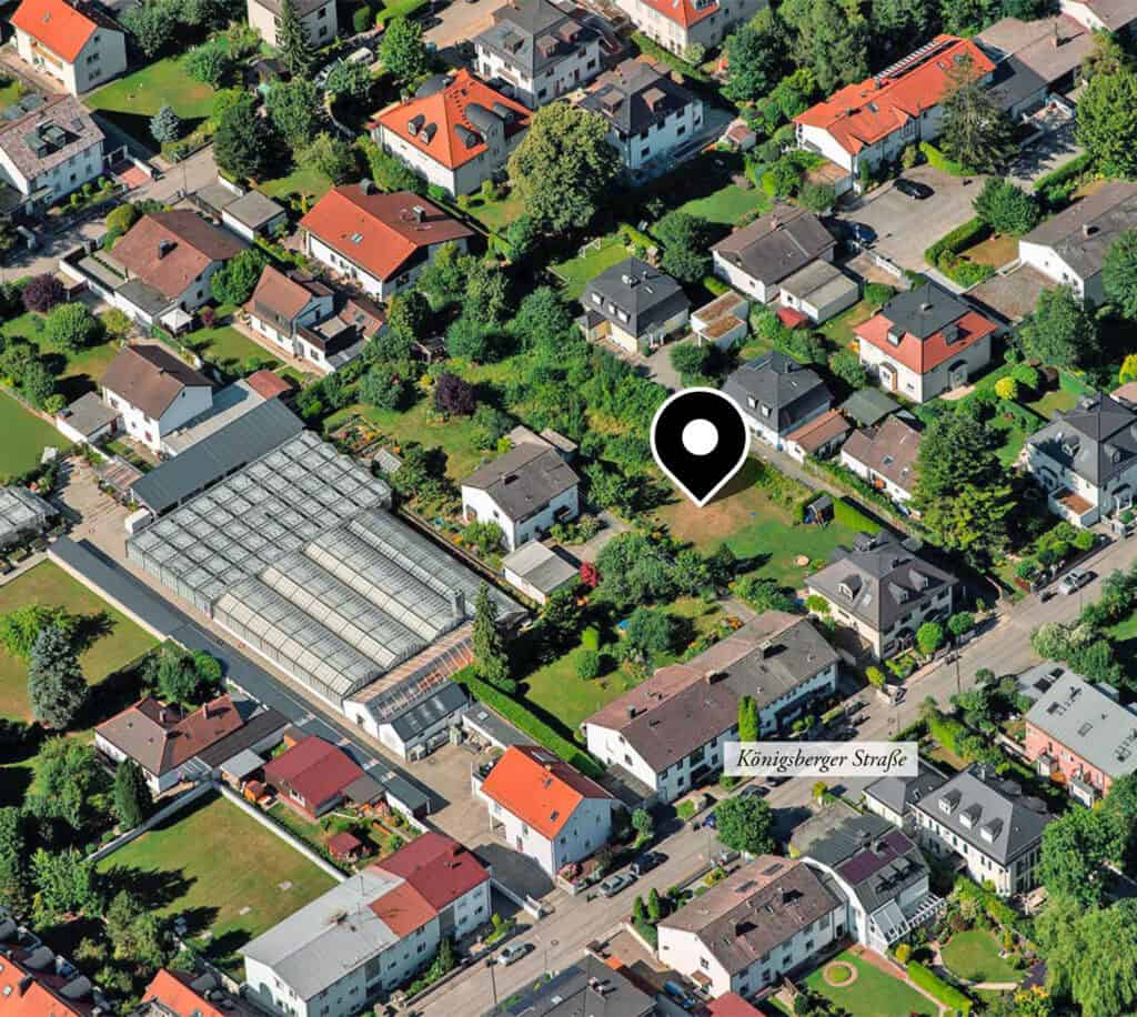 Königsberger Straße 16 – Luftaufnahme