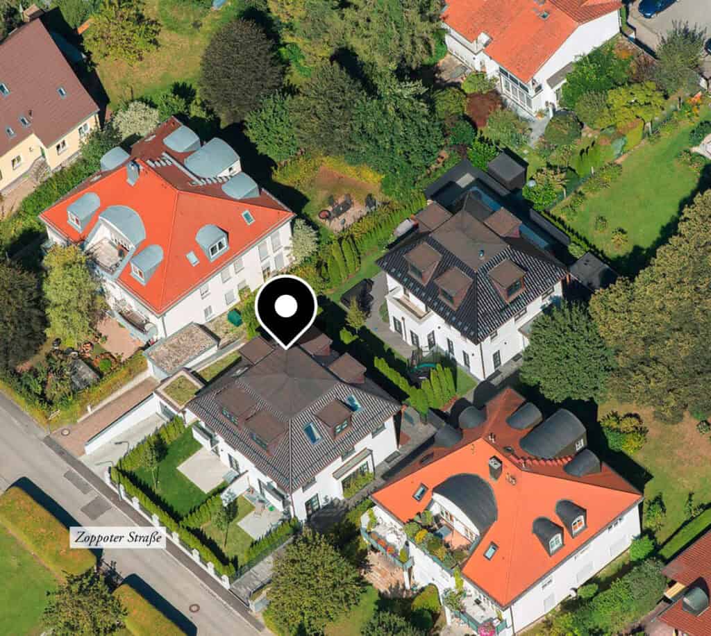 Zoppoter Straße 9/9A – Luftaufnahme